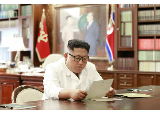 Supreme Leader Kim Jong Un Receives Personal Letter from  U.S. President Donald Trump - Image