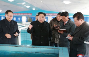 Kim Jong Un Inspects Newly-built Sunchon Catfish Farm - Image