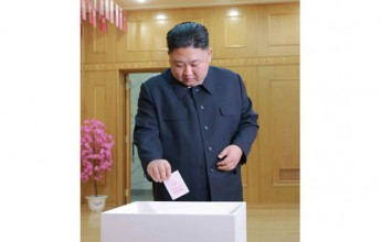Supreme Leader Kim Jong Un Takes Part in Election of Deputies to SPA - Image