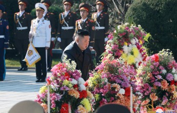  On the occasion of the 70th anniversary of the Chinese People's Support Army's participation in the Joseon War, the dear Supreme Leader, Comrade Kim Jong- un , visited the Chinese People's Support Forces Ryeosareungwon and expressed their noble respect t - Image